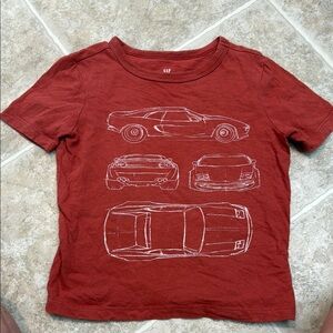 GAP Rust Graphic Tee with Car Design